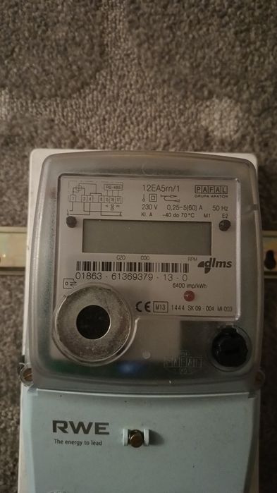 Licznik energii elektrycznej PAFAL 12EA5rn/1 – Podlicznik