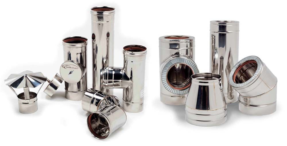 IRONVENT Труба Димохід 120 150 180 200 250 нержавіюща сталь