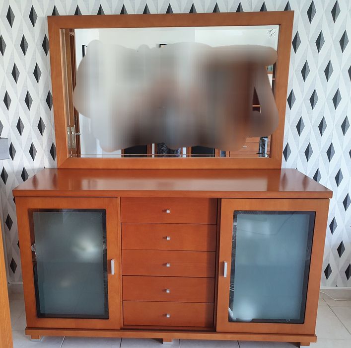 Mobília de Sala em madeira pinho mel