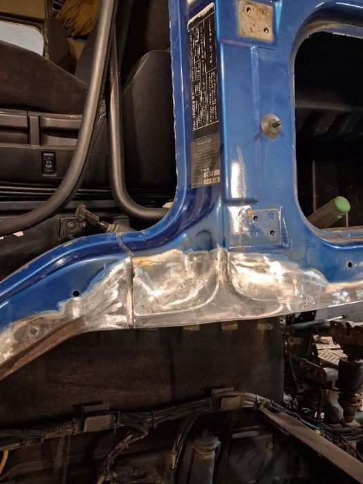 Зварювання порогів  Daf XF-105-106 ,Реставрація кабіни,Покраска