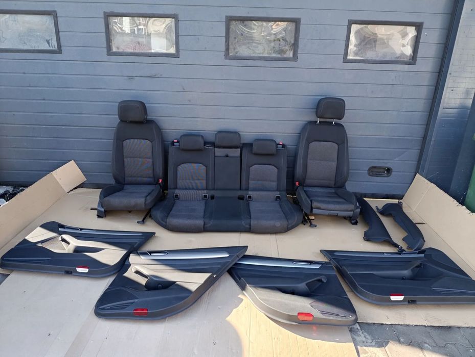 VW PASSAT B8 KOMBI FOTELE SIEDZENIA BOCZKI KOMPLET GRZANE EU ERGOCOMFORT