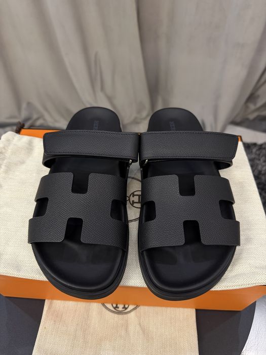 Женские шипры шлепанцы Hermes Chypre sandal (37)