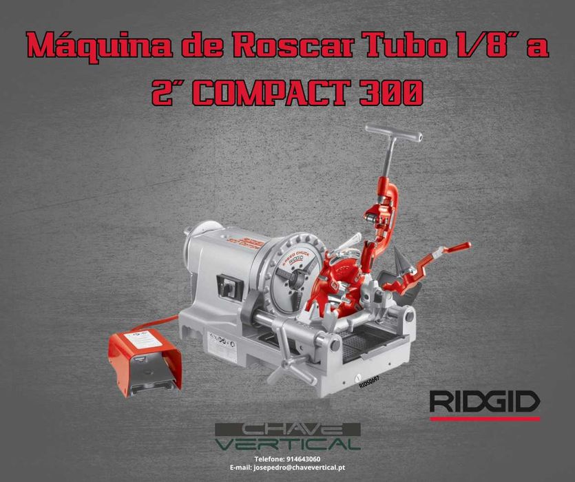 Máquina de Roscar Tubo COMPACT 300 RIDGID    JR19