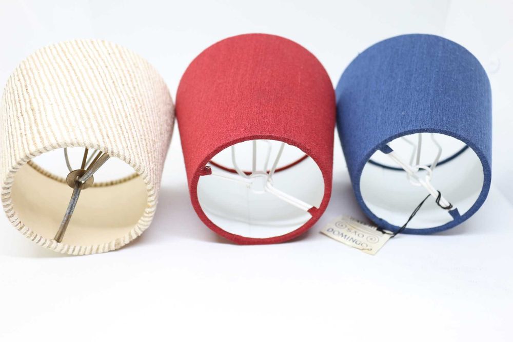 Antigos Abajures Forrados a Tecido