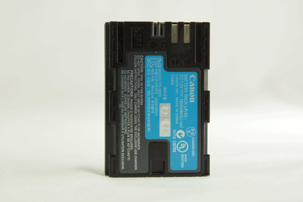 Oryginalny Akumulator CANON LP-E6 do EOS 5D II III 6D 7D 60D 70D 80D