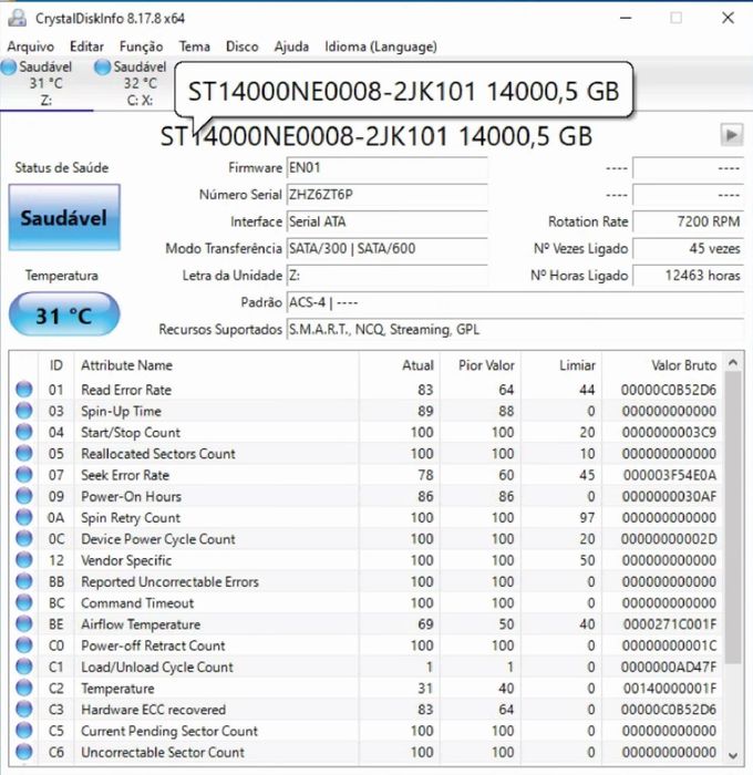 Bundle Seagate 14TB IronWolf Pro + SSD Crucial 2TB