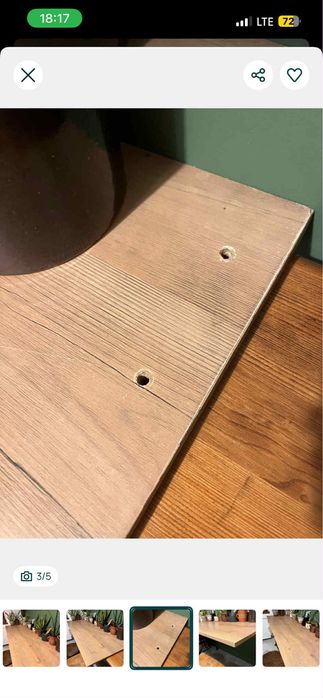 Blat roboczy 70 cm x 190 cm do kuchni warsztatu