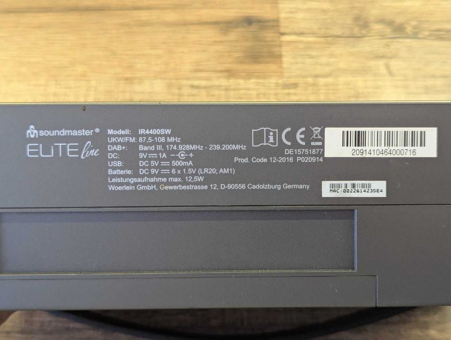 Радио Soundmaster Elite line IR4400SW Internet Portable Radio