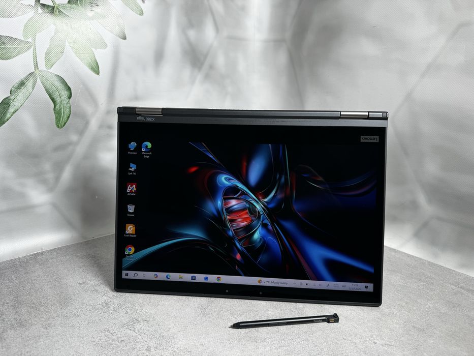 Сенсорний зі стилусом Lenovo ThinkPad X380 Yoga / i5-8250U / 8GB / 256GB M.2 SSD / 13.3" Full HD IPS Touch / Стилус