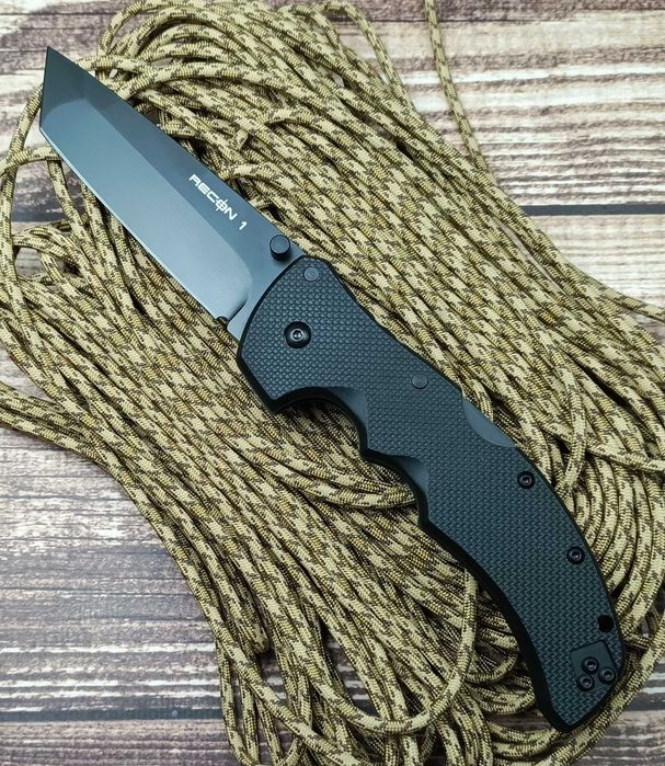 Брелок EDC фолдер Cold Steel Recon 1 Tanto black blade