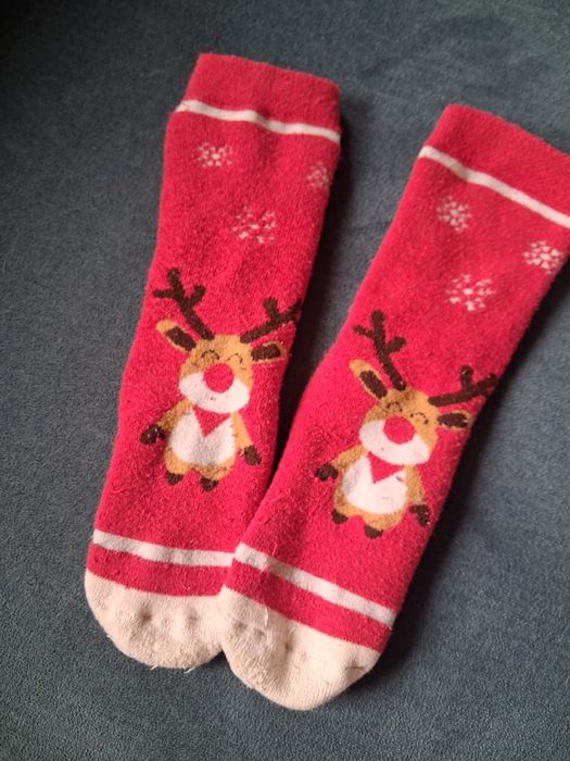 Ciepłe skarpetki antypoślizgowe 27-30 (2 pary)