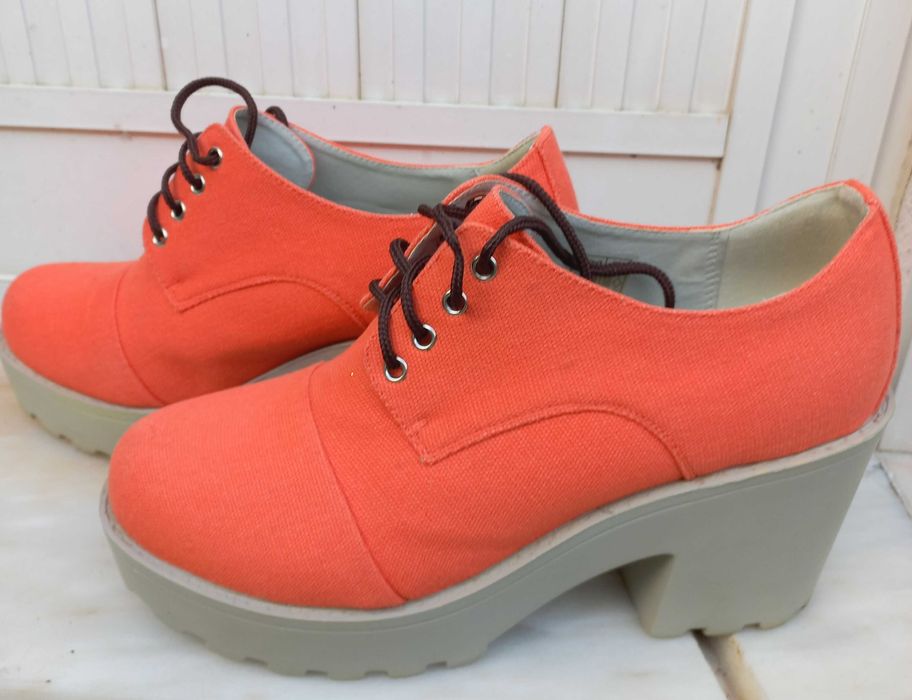 Sapato Scarpin Seaside Sapatos Vermelhos Sapato Plataforma