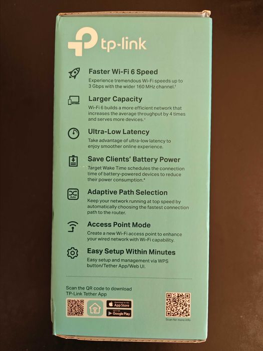 TP-Link RE700X – Repetidor Wi-Fi 6 AX3000 (Como Novo / Na Caixa)