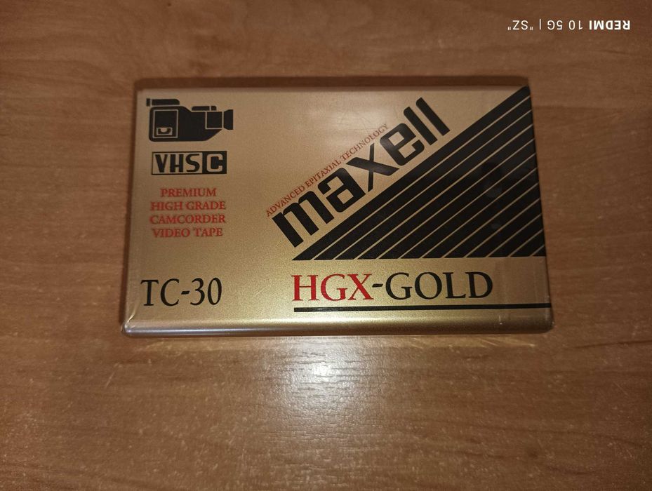 Maxell - HGH-GOLD - TC-30 - kasety VHS C - 3 sztuki - USA - NOWE !
