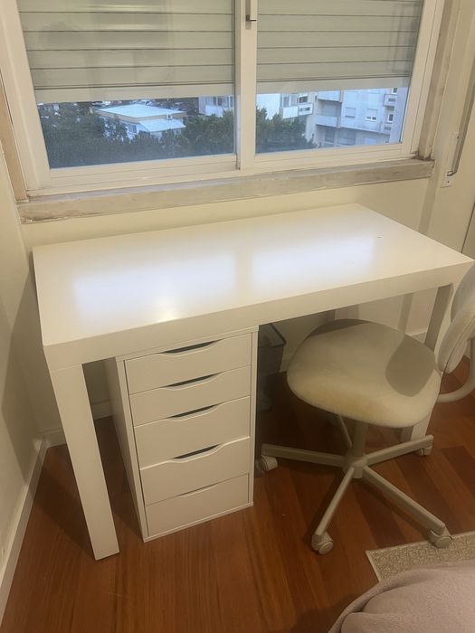 Secretaria lacada branco