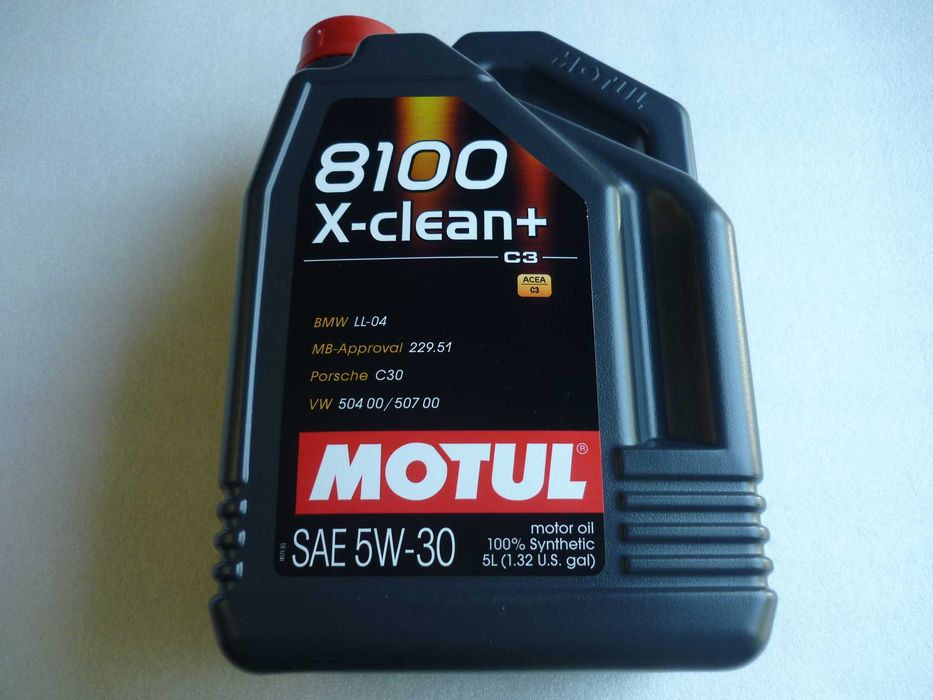 Olej MOTUL 8100 X-CLEAN+ 5W30 5L (NORMA VW 504 00/507 00) odb.POZNAŃ
