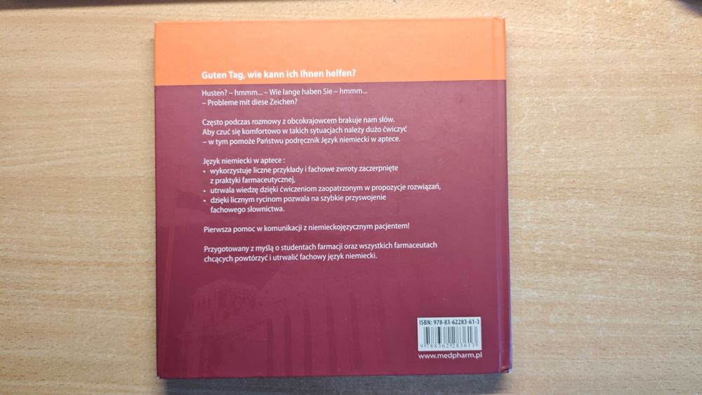 Książka "Język niemiecki w aptece" Dagmar Carra