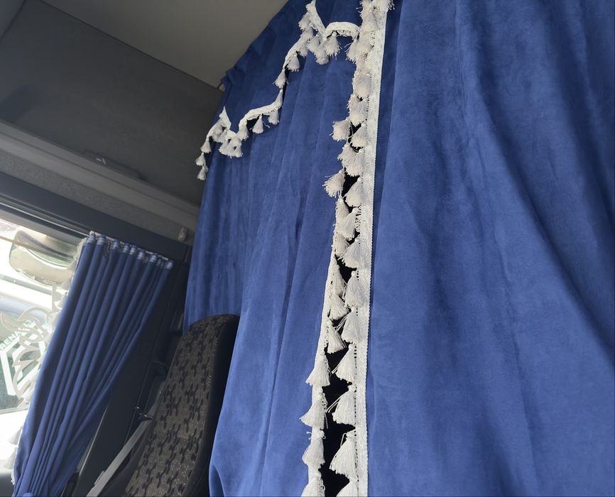 Cortinas camião cor azul