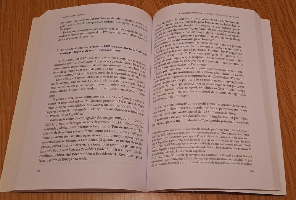 Livro: Semipresidencialismo Teoria Geral e Sistema Português