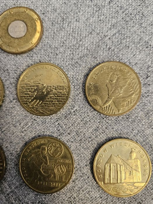 Zestaw monet kolekcjonerskich NG, 17sztuk