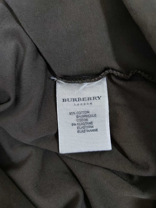 Burberry bluzka brązowa z falbaną