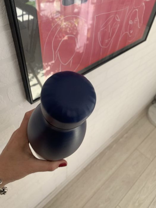 Butelka bidon 1 litr na wode stal nierdzewna granatowa termos otto koening amazon