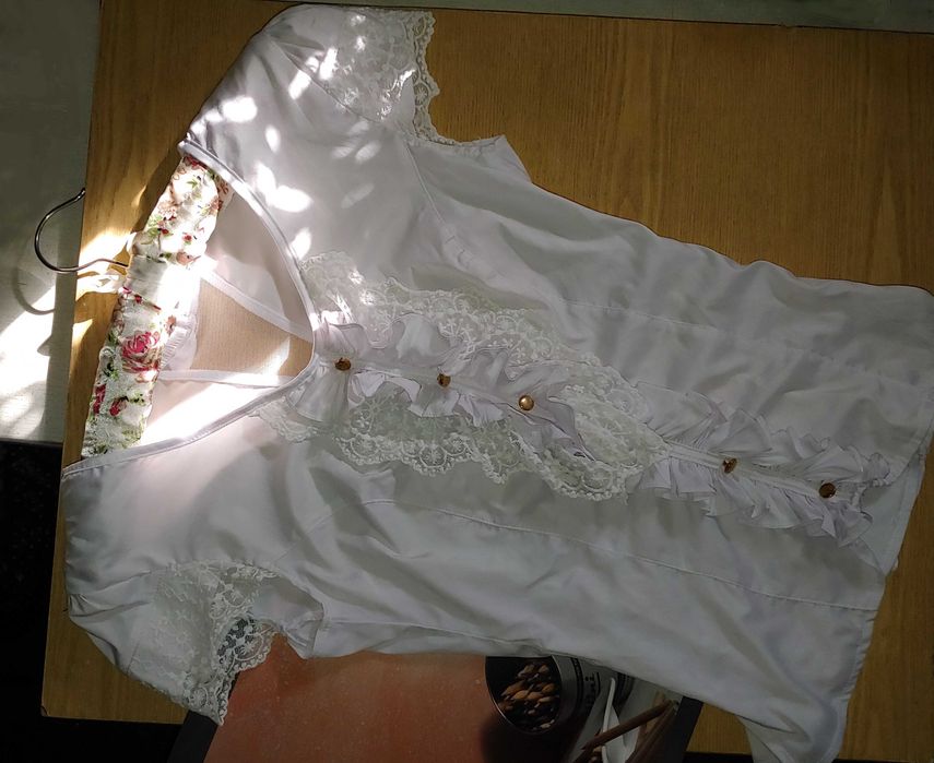 Детская одежда Блузка приталенная подростковая для школы рост 158-164