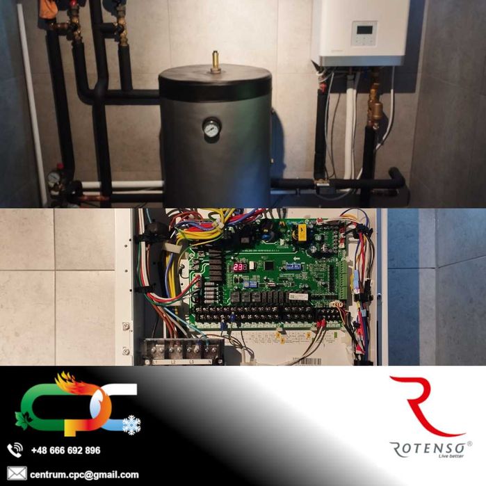 Zestaw z montażem Pompa ciepła Rotenso 4kW - 10kW