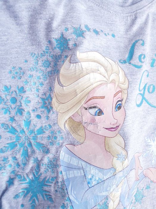 3 bluzki zestaw piżama piżamka Frozen Elsa Kraina Lodu 122 128