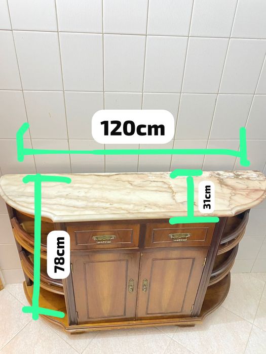 Sapateira com mármore