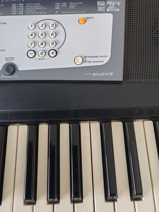 Piano/Órgão Yamaha PSR-E213 com Suporte