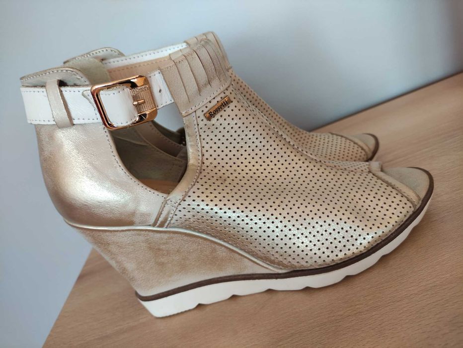 Buty sandały skórzane włoskie Rosetti r.40 skórzane