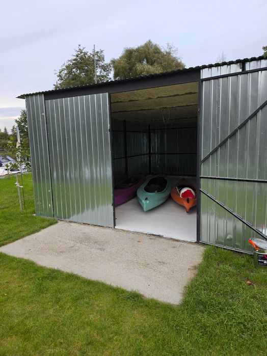 Hangar dla łodzi, skóter wodny, motorówki, kajaków. Bezpośredni dopływ do Odry
