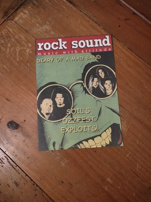 Folheto dobrável raro da banda SOiL – Ozzfest 2002