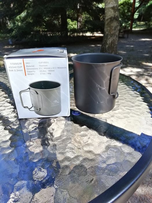 Kubek z tytanu 450 ml