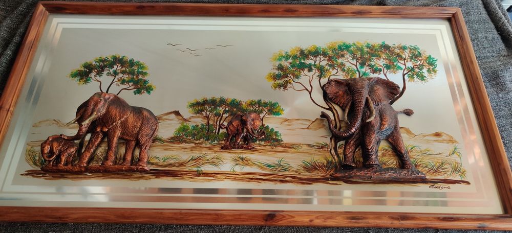 Quadros 3D em cobre de  Gastone Copper Creations