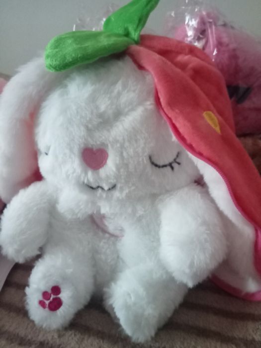 В НАЯВНОСТІ! Іграшка нічник дихаючий Зайчик - грає, світиться і дихає