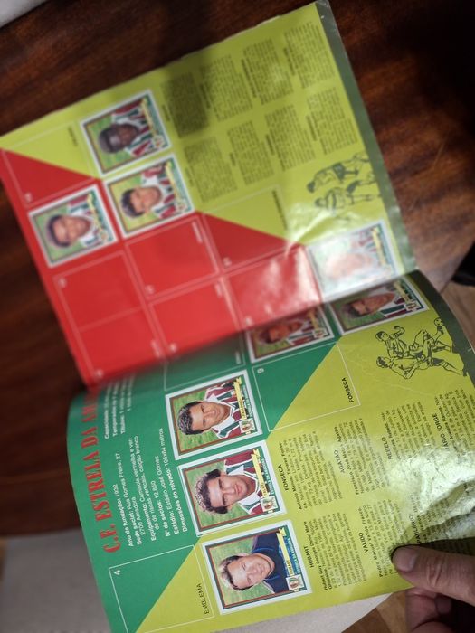 Caderneta panini futebol 94 95 com figo