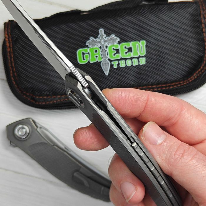 Складной нож GREEN THORN Mini Quantum VG10 (Широгоров) кишеньковий
