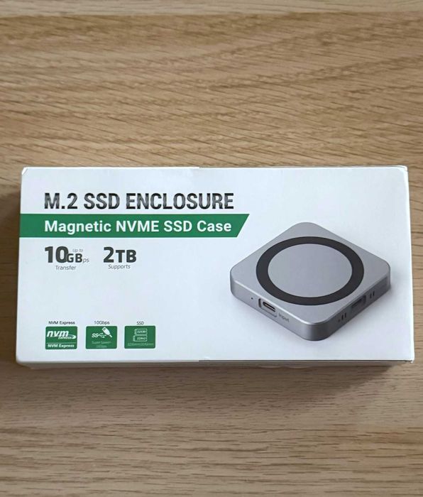 Magnetyczna obudowa dysku SSD M.2 2230/2242 NVMe USB-C 3.2 10Gbps