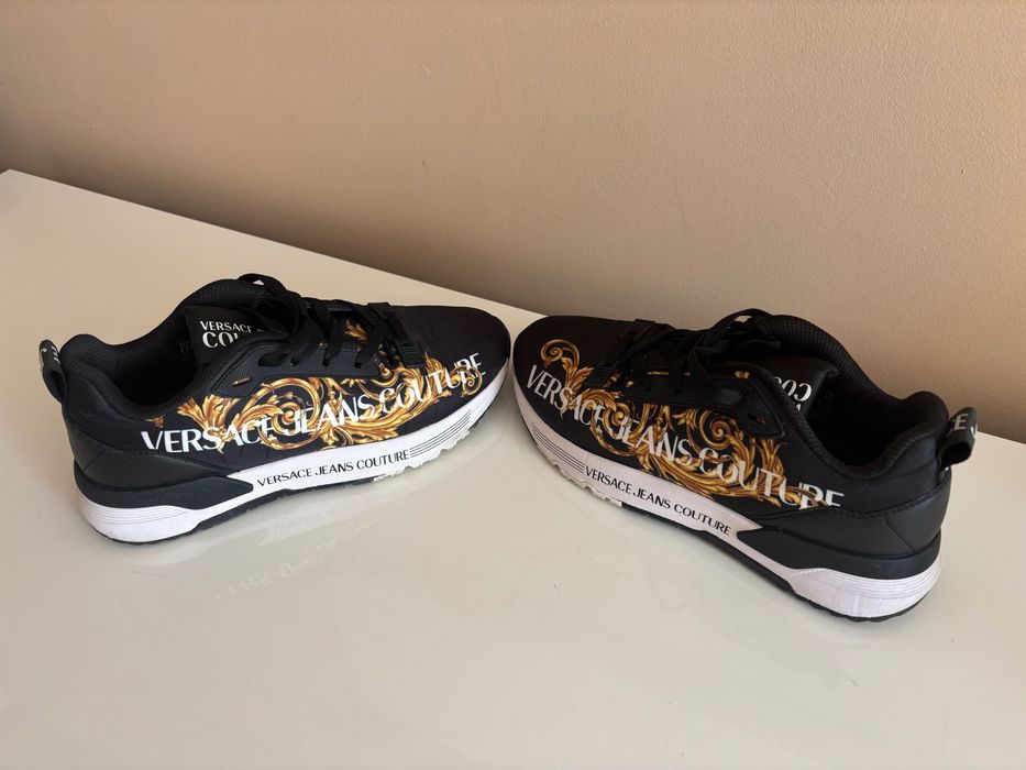 Versace Jeans Couture Sneakersy Damskie 39 Buty Złote Wzory