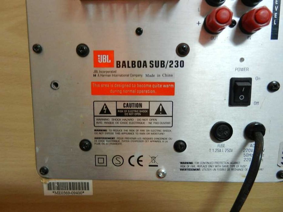 Subwofer JBL balboa