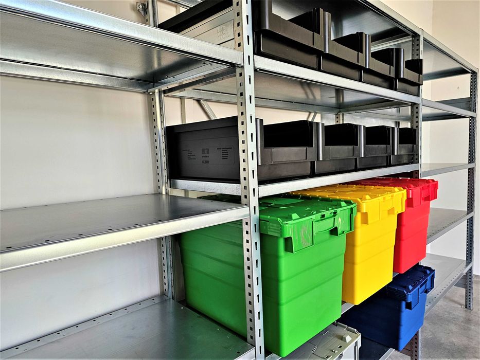 Regał Magazynowy 50x200x400cm/15p Metalowy Ocynkowany Półkowy Garażowy