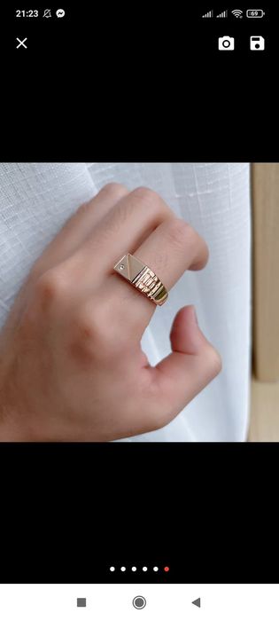 Кольцо сувенір золото