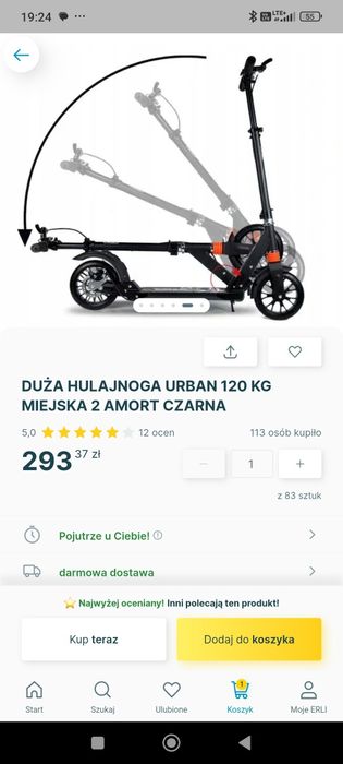 Hulajnoga biała polecam