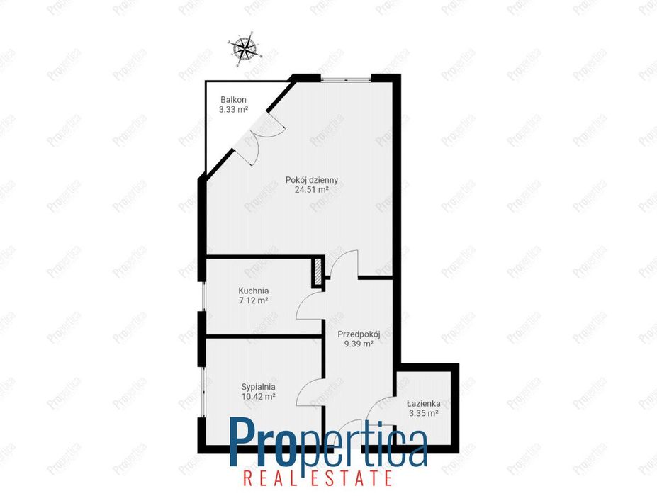 Funkcjonalny układ | Blisko metra | 55,1 m²