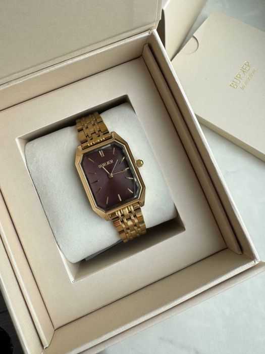 Годинник burker isabell gold burgundy бургунді оригінал