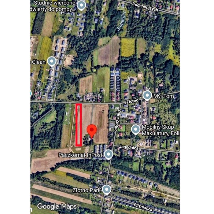 Złotno -Atrakcyjna duża działka 10.000m2 bezpośrednio przy ul. Złotno!