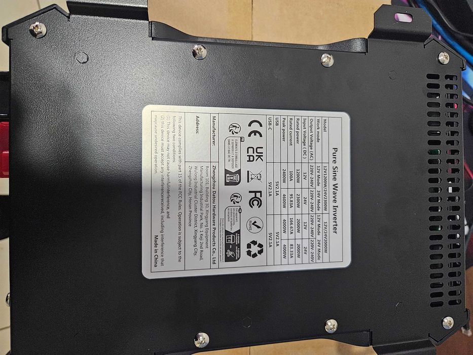 Інвертор DATOU BOSS TY-PSW-4000 (12/24В 4000W)