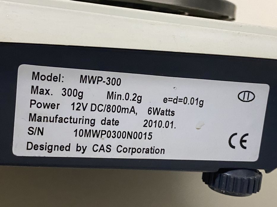 Ювелірні ваги cas 300